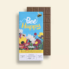 Gnaw Bee Happy Honeycomb & Caramel Bar 80g