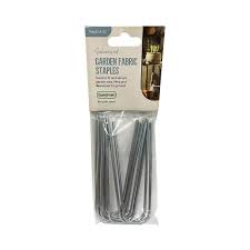 Galvanised Garden Fabric Staples - 30 Pack