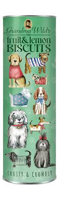 Grandma Wild's Dogs In Jumpers Fruit & Lemon Biscuits Tube