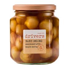 DRIVERS Baby Onions Sweetened with Maple Syrup 550g
