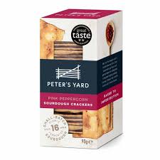 Peters Yard Pink Peppercorn Sourdough Crackers 90g