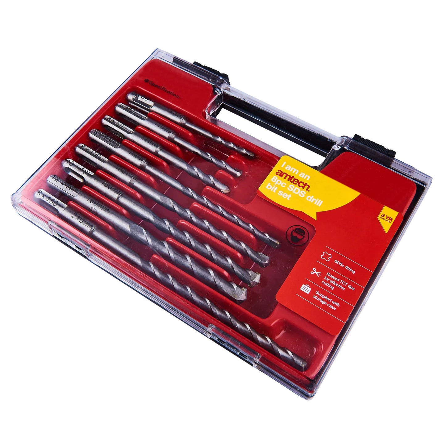 Amtech SDS Drill Bit Set 8pcs