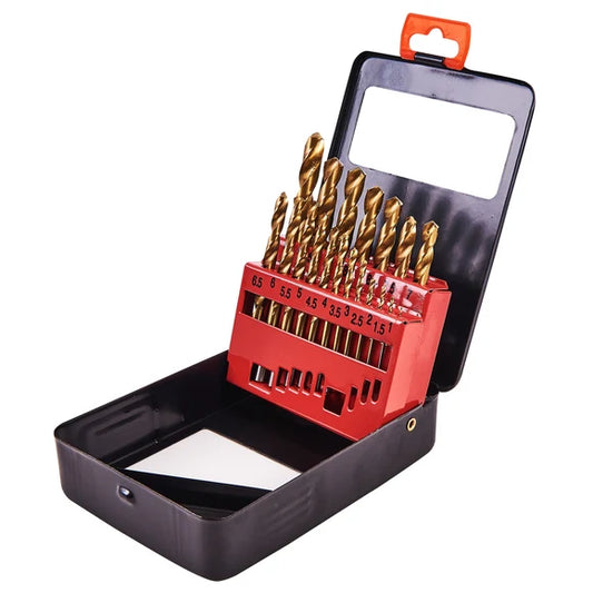 Amtech Titanium Coated Drill Bit Set 19pcs