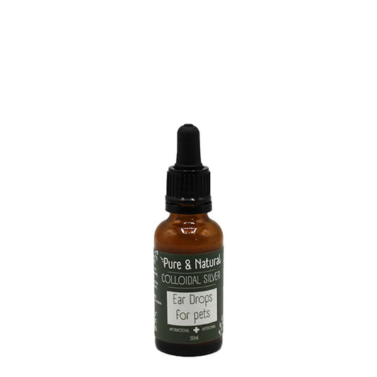 Pure & Natural Colloidal Silver Antimicrobial Ear Drops 30ml