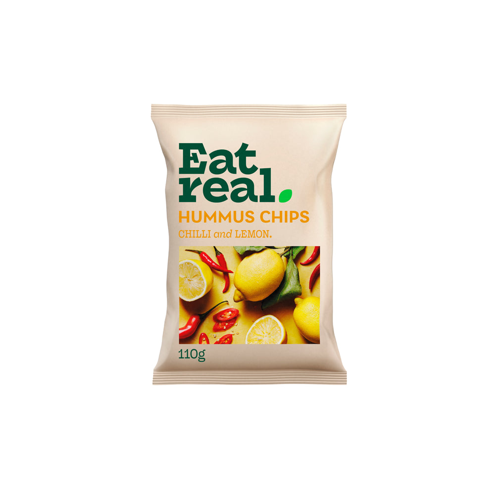 Eat Real Hummus Chips Chilli & Lemon 110g