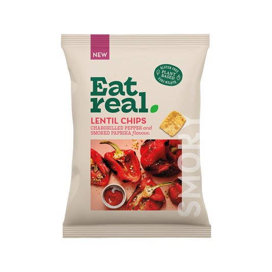 Eat Real Lentil Chips Pepper & Paprika 110g