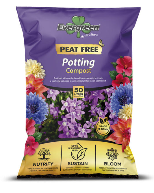 Evergreen Peat Free Potting Compost 50L