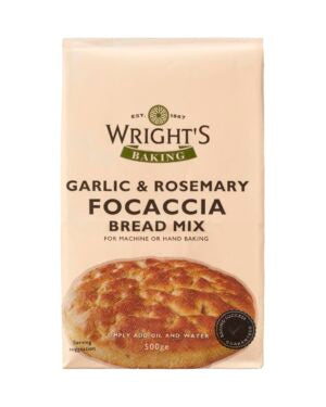 G.R Wright Garlic & Rosemary Focaccia Bread Mix 500g