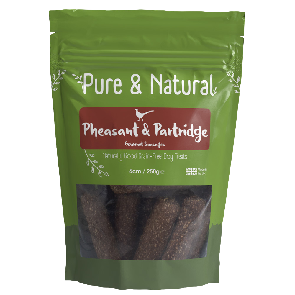 Pure & Natural Pheasant & Partridge Gourmet Sausages 250g