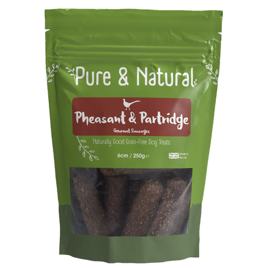 Pure & Natural Pheasant & Partridge Gourmet Sausages 250g