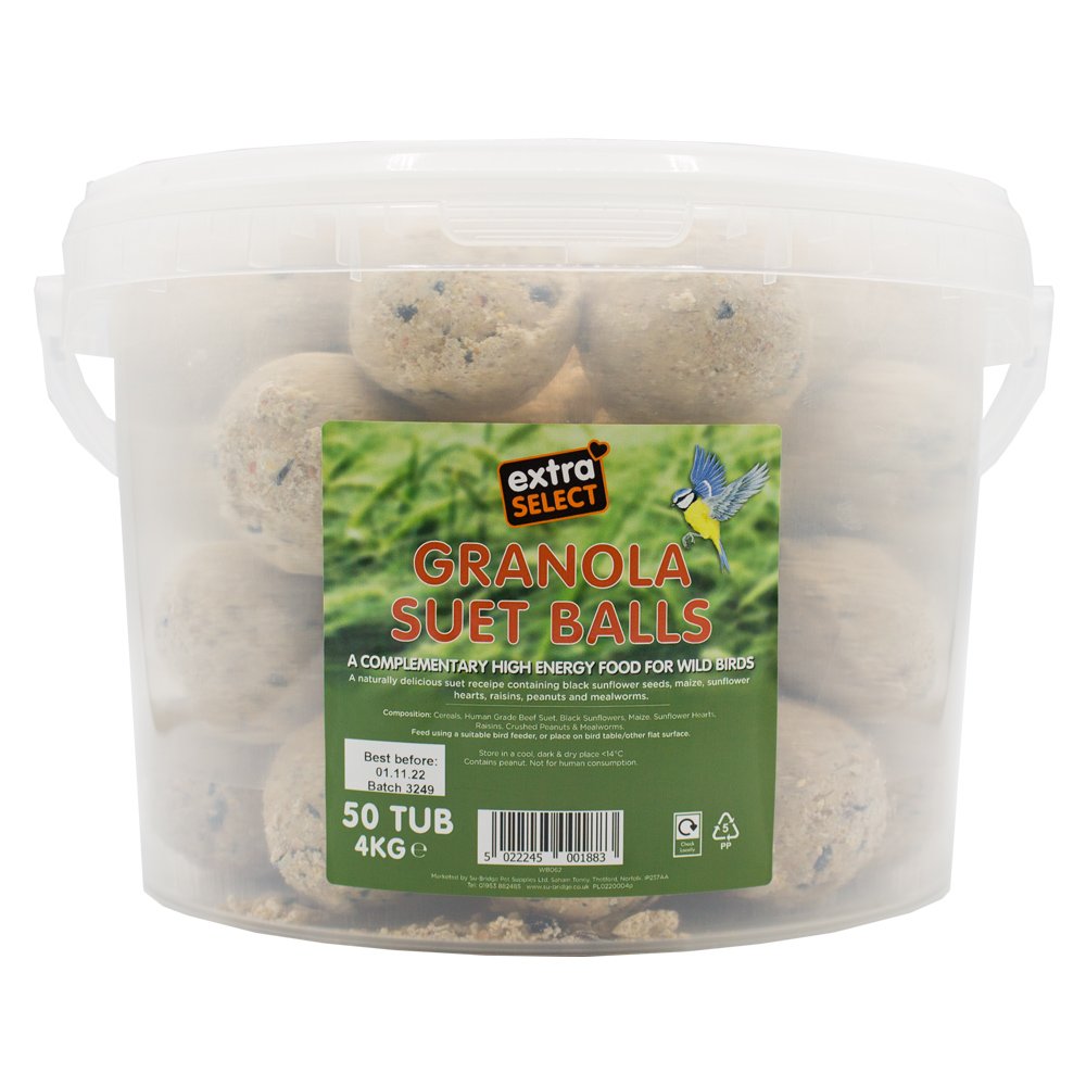 Extra Select Granola Suet Balls x50 Tub