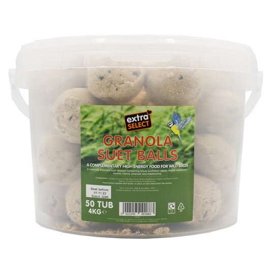 Extra Select Granola Suet Balls x50 Tub