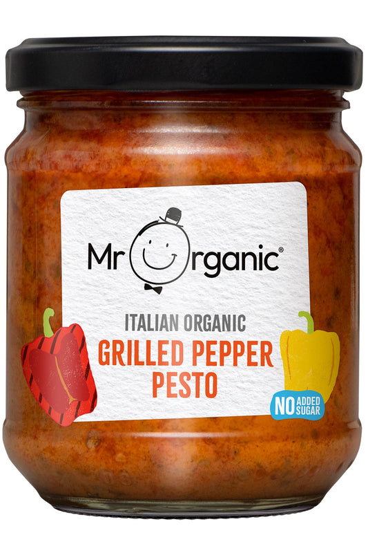 Mr Organic Grilled Pepper Pesto 190g