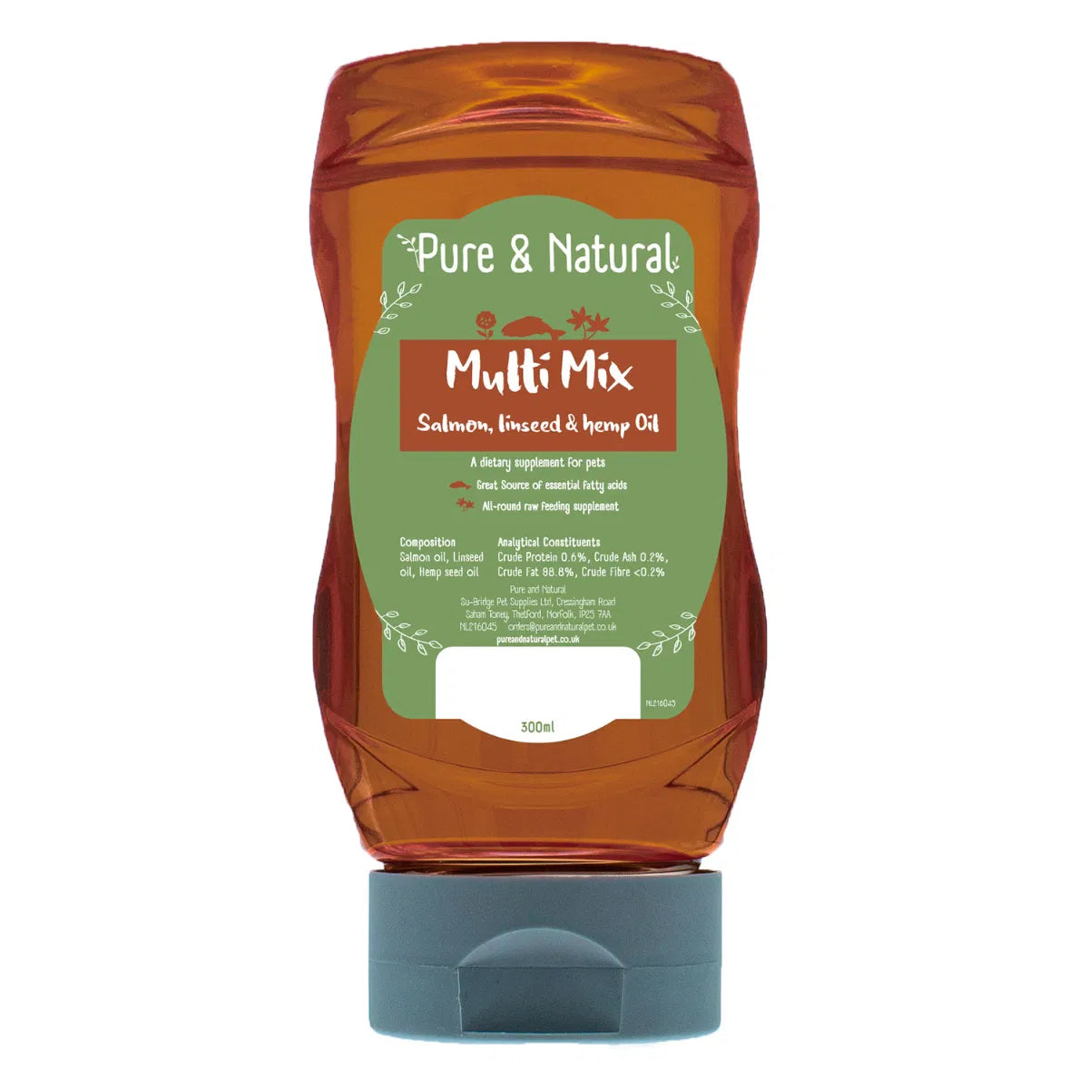 Pure & Natural Multi Mix Salmon, Linseed & Hemp Oil 300ml