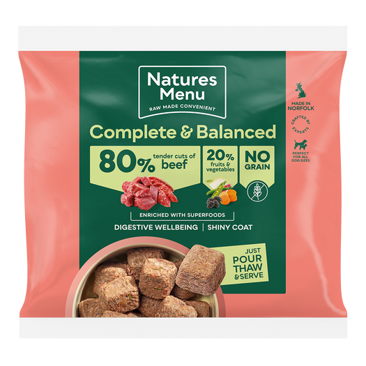 Natures Menu 80-20 Beef Nuggets 1kg
