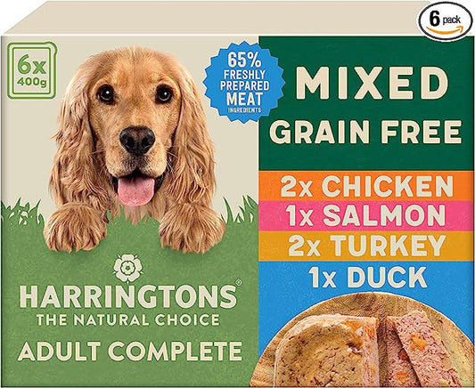 Harringtons, Grain Free Mixed Selection Pouch - 6x400g