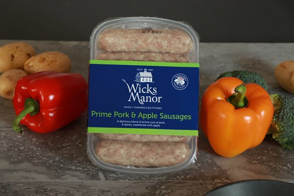 Wicks Manor Pork & Apple sausages