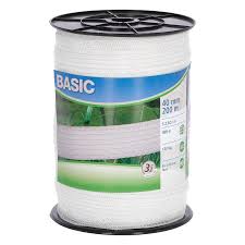 Basic Fencing Tape 200m x 40mm White