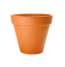 Terracotta Flower Half Pot 5L