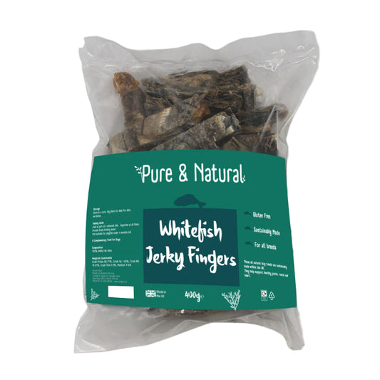 Pure & Natural Whitefish Jerky Fingers 400g