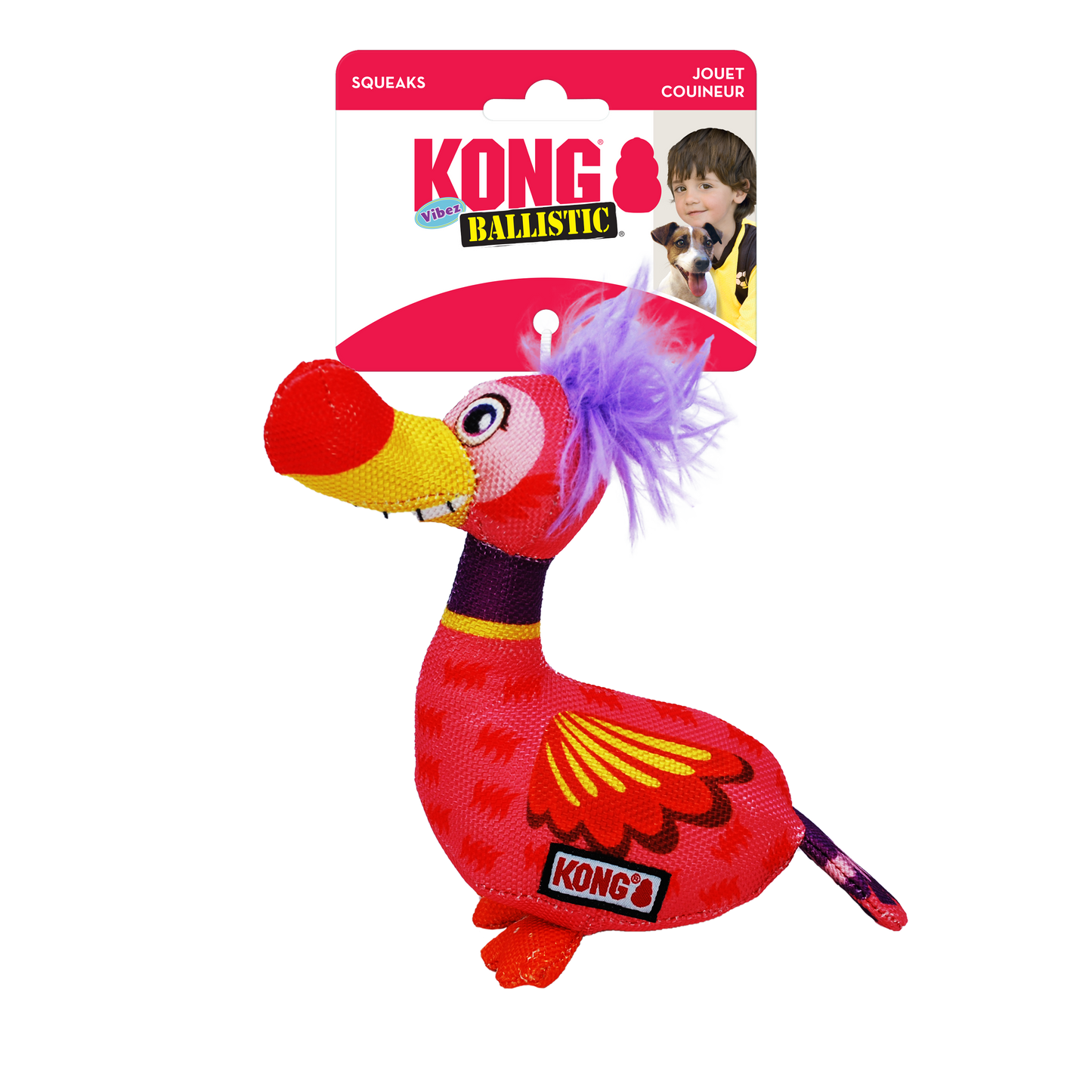 KONG Vibes Ballistic Birds Medium/Large (Assorted Colours)