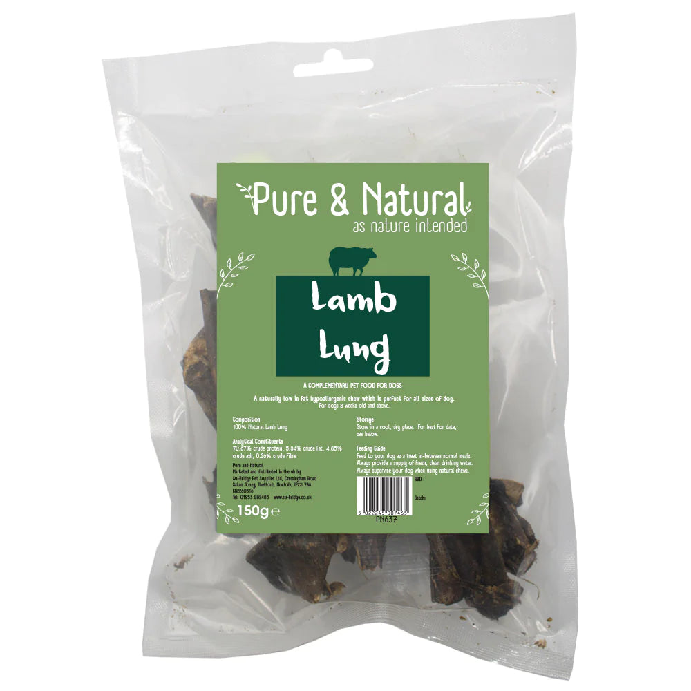 Pure & Natural Lamb Lung 150g