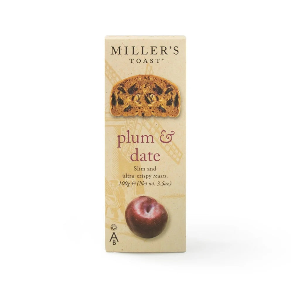 Millers Toast Plum & Date 100g