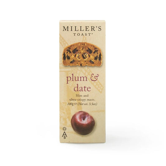 Millers Toast Plum & Date 100g