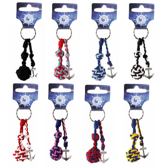 Monkey Fist & Anchor Keyring Assorted Design