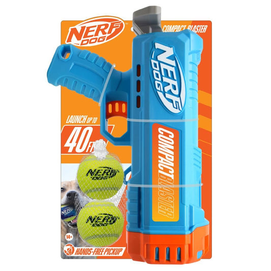 Nerf Dog Compact Blaster With 2x Non Squeak Tennis Balls