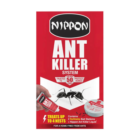 Nippon Ant Killer System Liquid & Bait Station x2