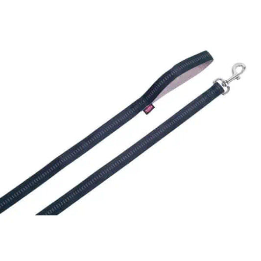 Nobby Pet Soft Grip Black/Grey Lead 25mm x 120cm