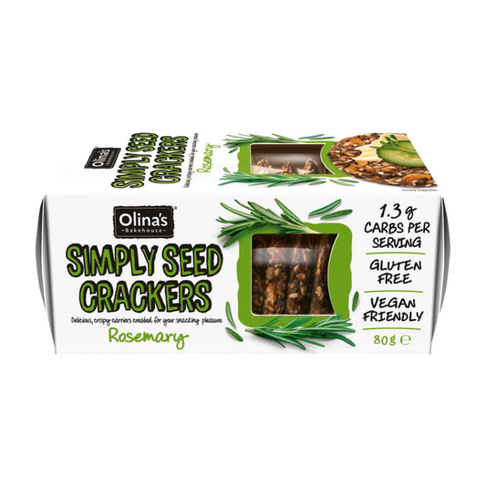 Olinas Simply Seed Crackers Rosemary 80g