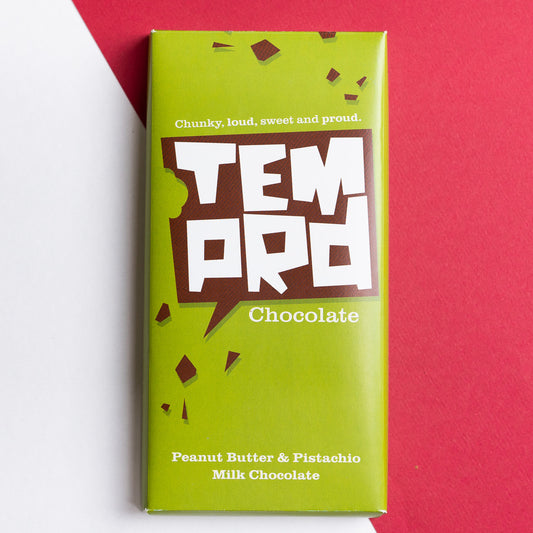 Temprd Milk Chocolate Peanut Butter & Pistachio 200g