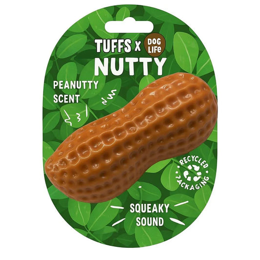 Tuffs Dog Life Peanut Butter Scented Squeeky Dog Toy