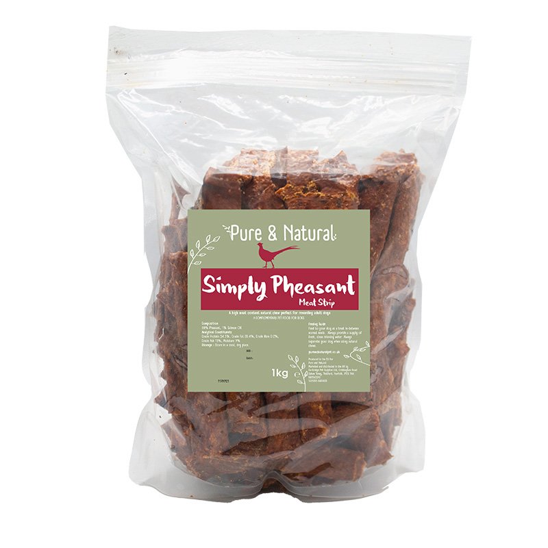 Pure & Natural Simply Pheasant Meaty Strips 1kg