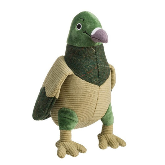 House of Paws Green Tweed Pigeon Toy