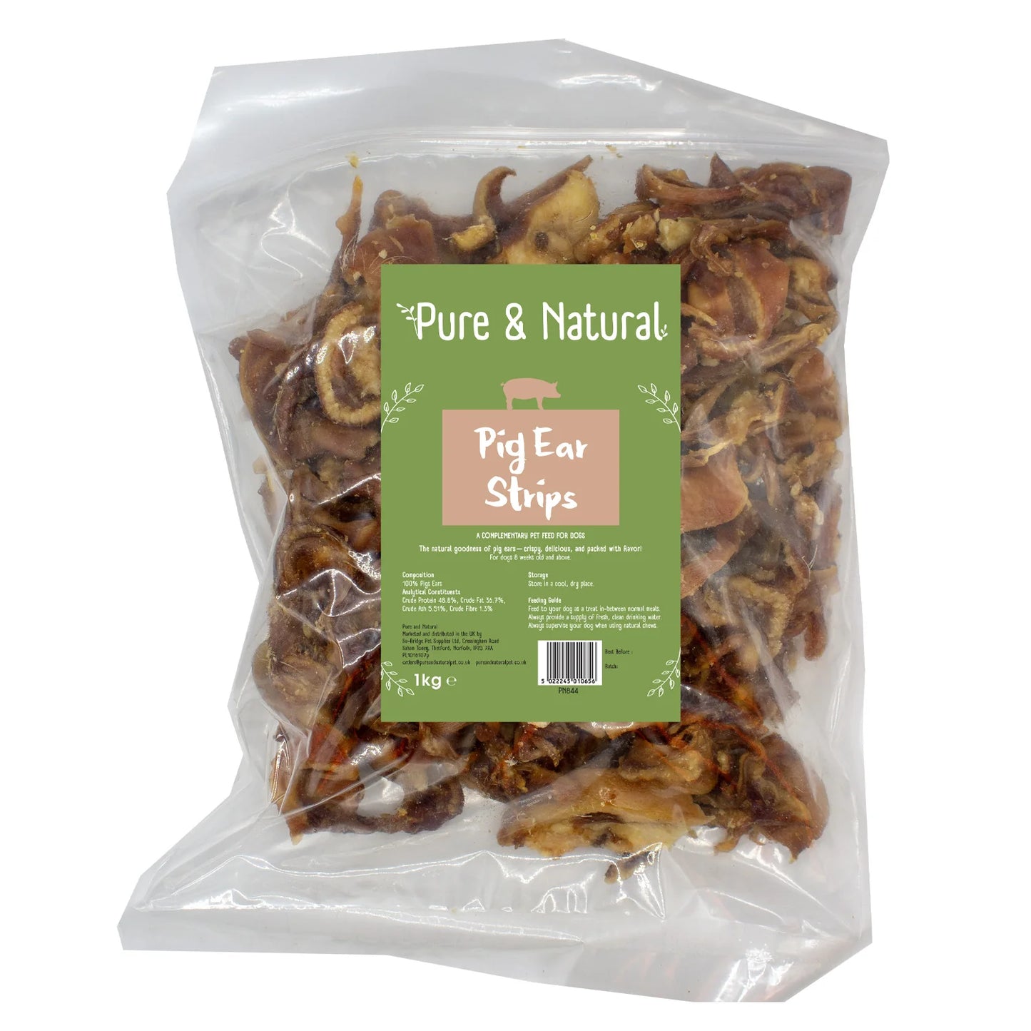 Pure & Natural Pig Ear Strips