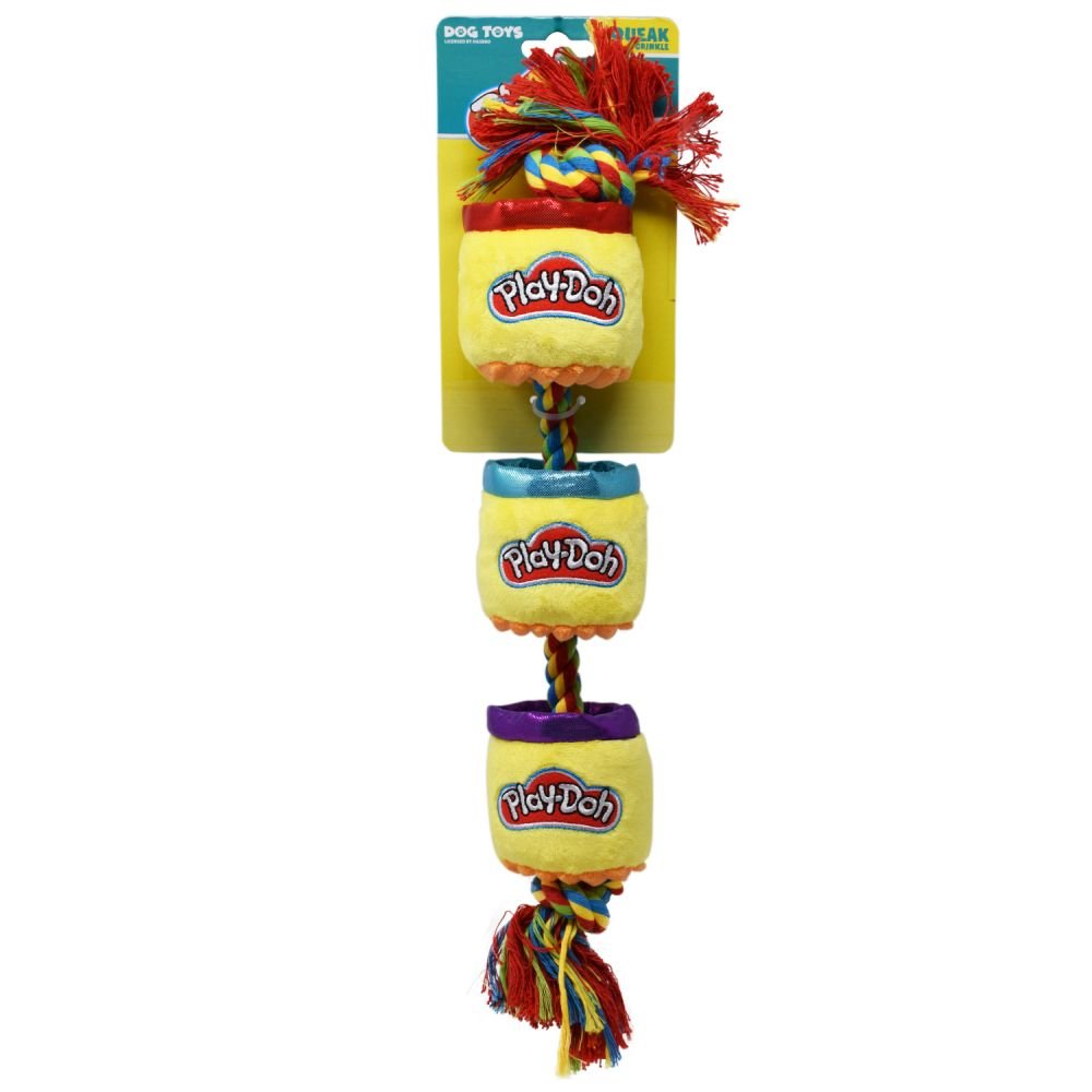 Hasbro Play Doh Tubs Squeek & Crinkle Dog Toy