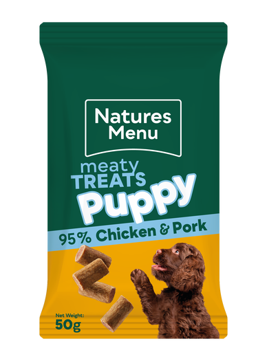 Natures Menu Puppy Meaty Treats Chicken & Pork 50g