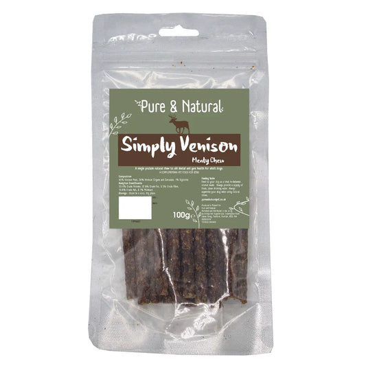 Pure & Natural Simply Venison Meaty Chews