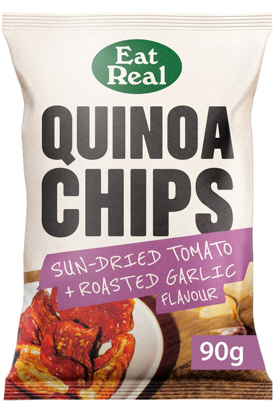 Eat Real Hummus Chips Sun-Dried Tomato & Roasted Garlic 90g