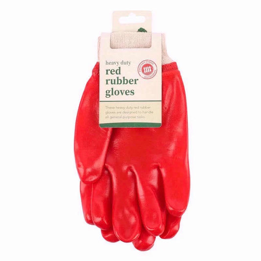 Kingfisher Red Rubber Heavy Duty Gloves