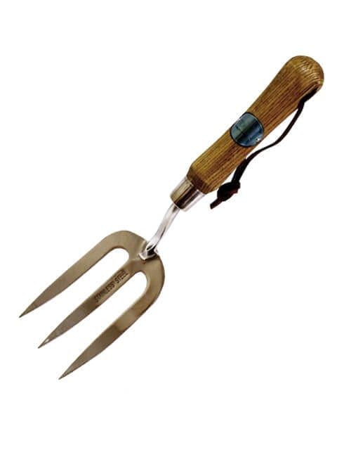 Rolson Stainless Steel Hand Fork Ash Handle Antiqued