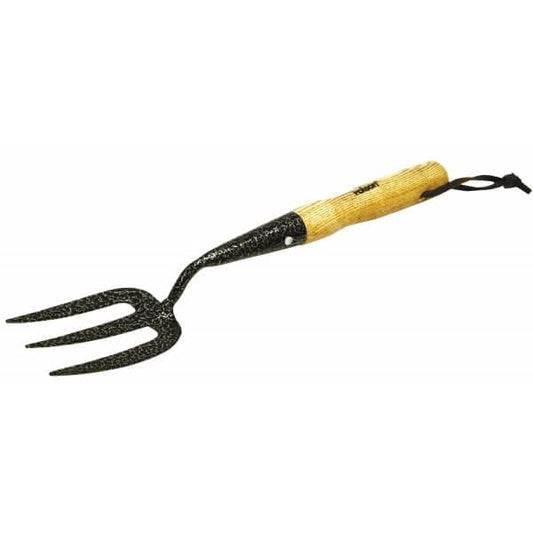 Rolson Midi Carbon Steel Hand Fork With Ash Handle