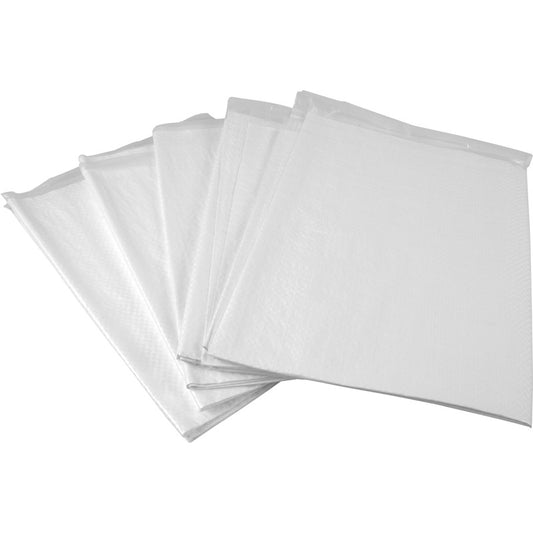 White Woven Rubble Sacks 5pk