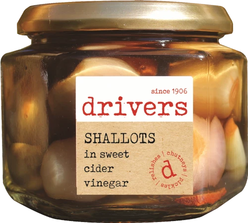 Drivers Shallots In Sweet Cider Vinegar 180g