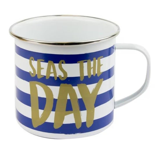 Nauticalia London Tin Mug Seas The Day