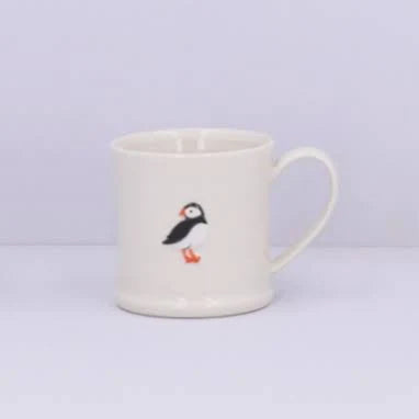 Gisela Graham Puffin Stoneware Mini Mug