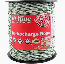 Hotline Premium supercharge green and white rope 6mm x 200m